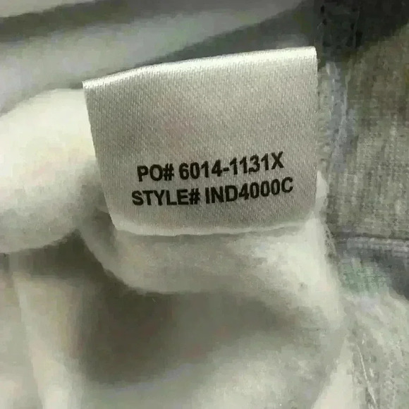 NWT RIPPED N DIPPED Hoodie Jacket Ash Heather Graphic Front /Back Unisex Sz L - Picture 9 of 13